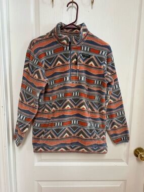 Southern Marsh Santiago Youth Quarter-Zip Fleece Pullover Aztec YL